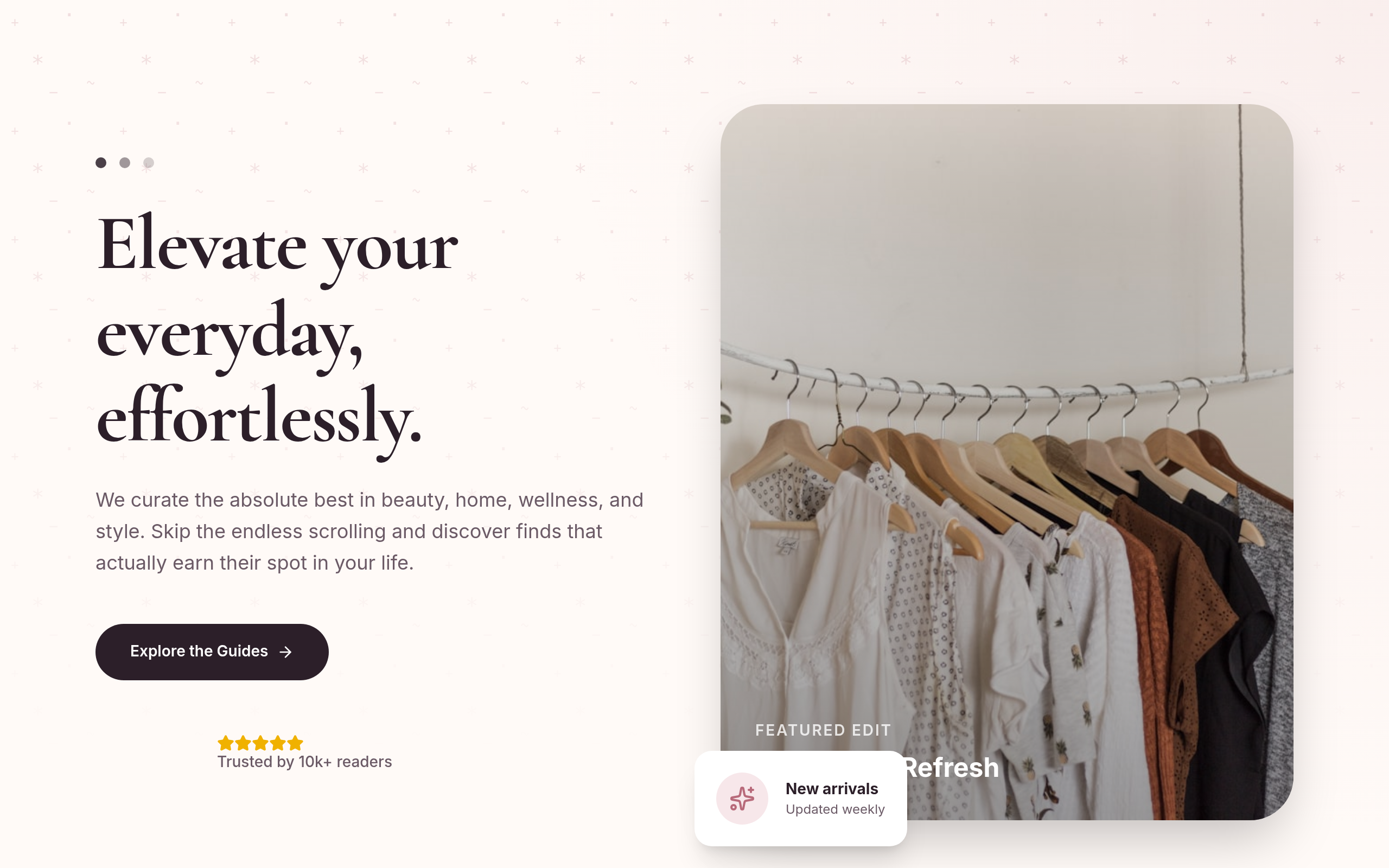 Screenshot preview of the Glamcierge website