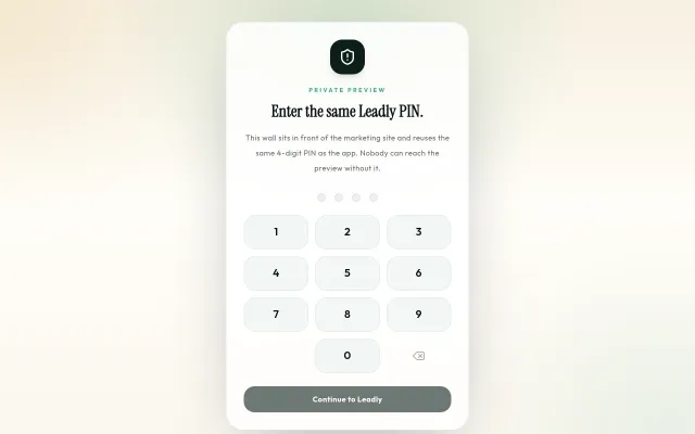 Leadly household product-safety interface