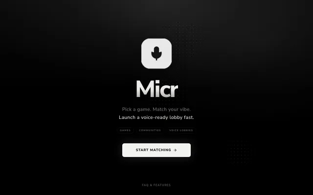 Micr social gaming platform interface